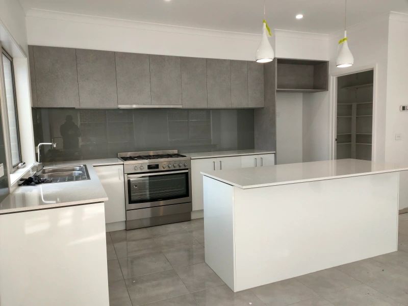 Finished concrete look kitchen