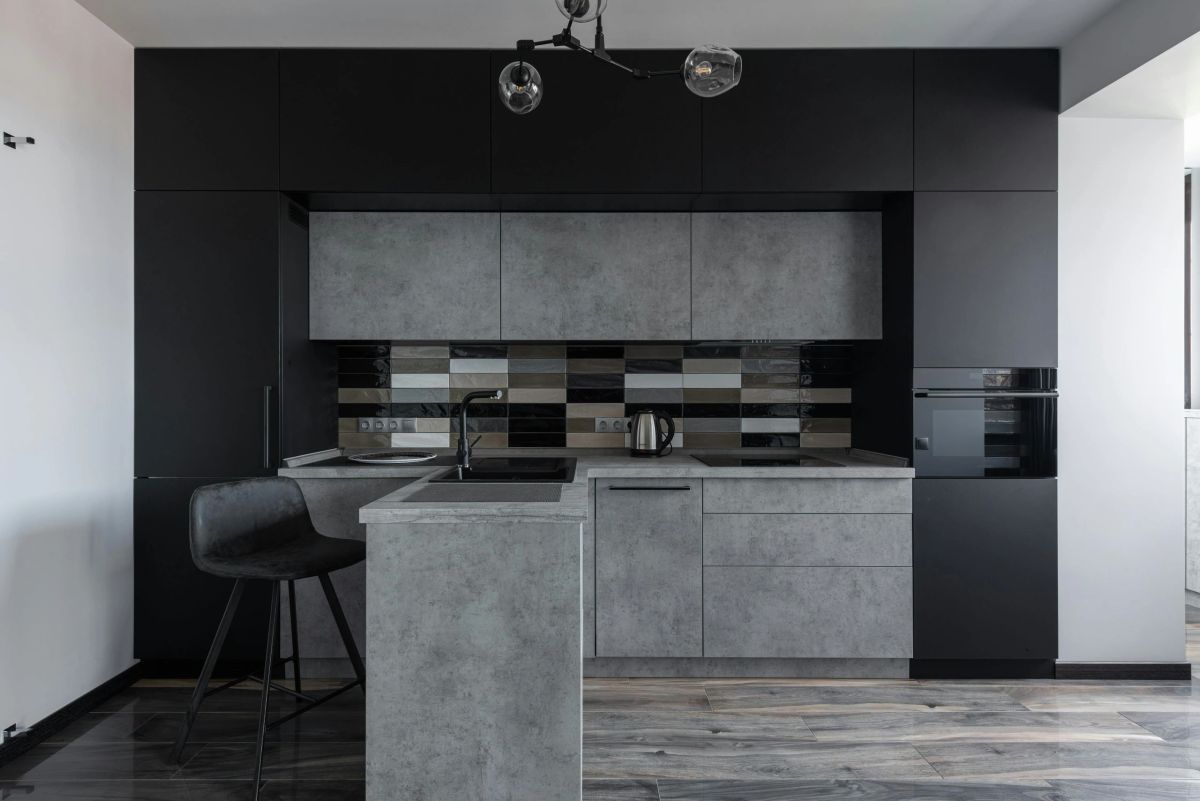 Concrete look kitchen