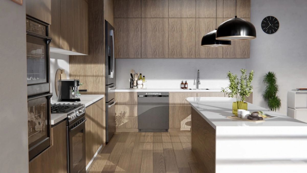 Timber look cabinetry